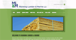 Desktop Screenshot of manninglumber.com