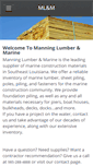 Mobile Screenshot of manninglumber.com